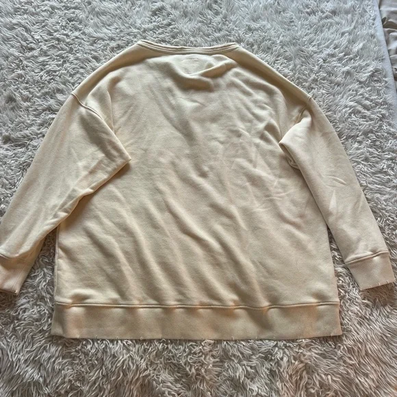 NWT Aerie Cream Criss Cross Sweater - Picture 8 of 9